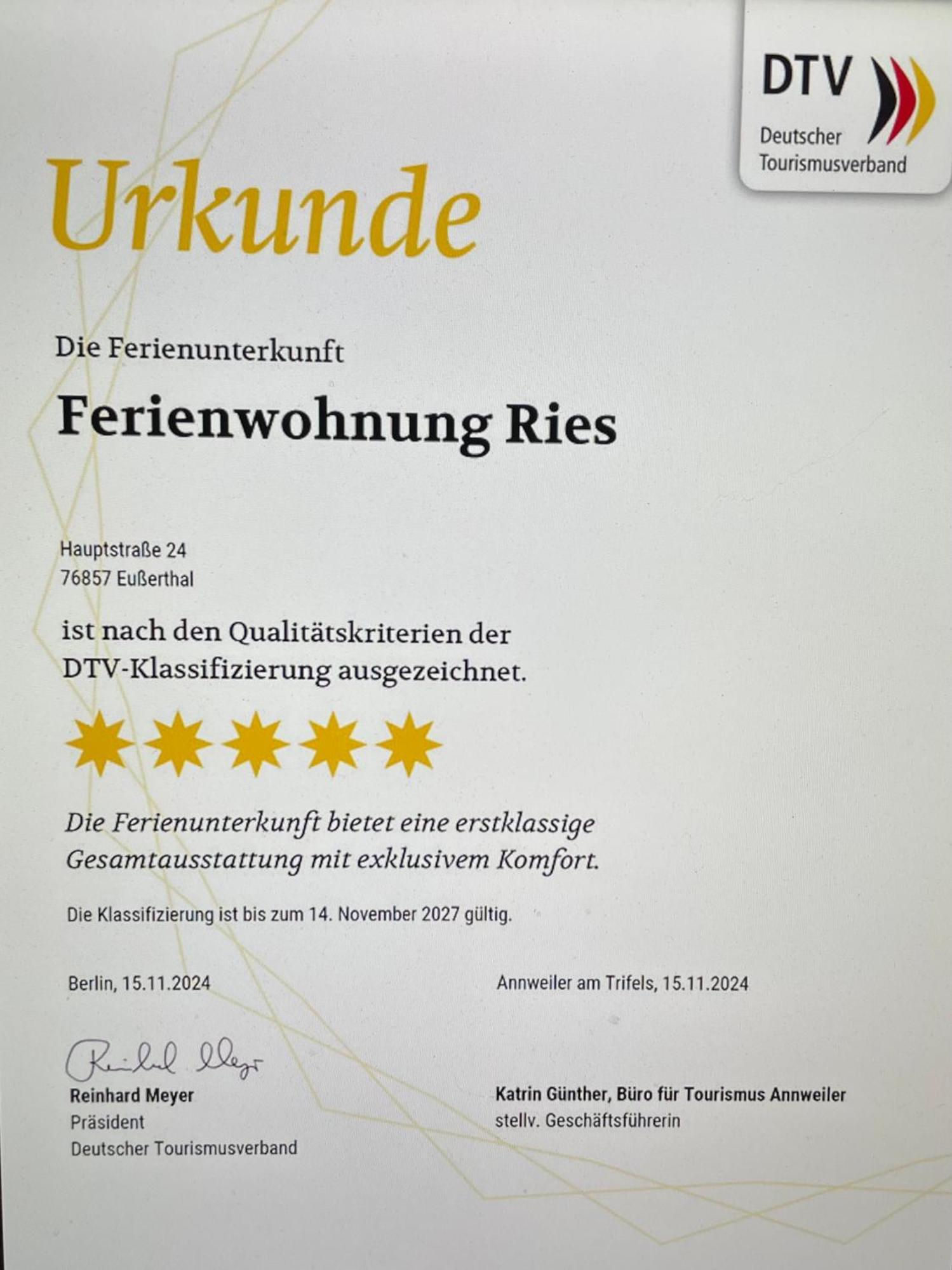 Ferienwohnungen Ries Eusserthal 外观 照片